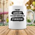 Im Not Angry Im Just Smiling In Finnish Coffee Mug Funny Gifts