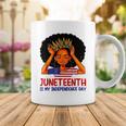 Is My Independence Day 4Th July Black Afro Flag Juneteenth T-Shirt Coffee Mug Funny Gifts