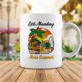 Less Monday More Summer Funny Pineapple Gift Pineapple Lover Coffee Mug Funny Gifts