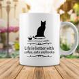 Life Is Better With Coffee Cats And Books 682 Shirt Coffee Mug Funny Gifts