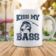 Love Fishing Kiss My Bass Coffee Mug Funny Gifts