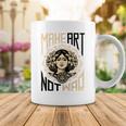 Make Art Not War Symbol Coffee Mug Funny Gifts