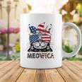 Meowica 4Th Of July Cat American Flag Patriotic Cat Lovers Coffee Mug Unique Gifts