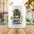 One Lucky Grandma Shamrock Plaid Leopard St Patricks Day Coffee Mug Funny Gifts