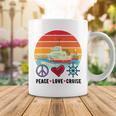 Peace Love Cruising Family Cruise Vacation Matching Gift Coffee Mug Funny Gifts