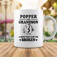 Popper Grandpa Gift Popper And Grandson A Bond That Cant Be Broken Coffee Mug Funny Gifts