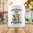 Poppy Grandpa Gift Worlds Best Dog Poppy Coffee Mug Funny Gifts