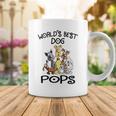 Pops Grandpa Gift Worlds Best Dog Pops Coffee Mug Funny Gifts