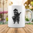 Raccoon Wielding Ukulele Coffee Mug Funny Gifts