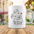 Rescue Dog Pitbull Rescue Mom Adopt Dont Shop Pittie Raglan Baseball Tee Coffee Mug Unique Gifts