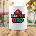 Super Bro Funny Brother Video Gaming Lover Gift Birthday Holiday By Mesa Cute Coffee Mug Funny Gifts