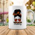 Teacher African Women Messy Bun Teach Black History Month Coffee Mug Funny Gifts