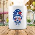 Ultra Maga Red White Blue Skull Coffee Mug Funny Gifts