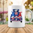 Usa Patriotic Gnomes With American Flag Hats Riding Truck Coffee Mug Unique Gifts