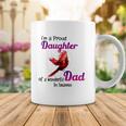 Wonderful Dad In Haven Gift Im A Proud Daughter Cardinal Bird Coffee Mug Unique Gifts