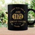 1972 June Birthday Gift 1972 June Limited Edition Coffee Mug Gifts ideas