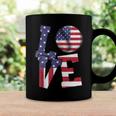 4Th Of July Love Baseball Patriotic Usa Flag For Dad Mom Coffee Mug Gifts ideas