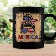 4Th Of July Merica Sunglasses Classy Mom Life Messy Bun Coffee Mug Gifts ideas