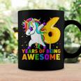 6 Years Old Unicorn Dabbing 6Th Birthday Unicorn Party Coffee Mug Gifts ideas