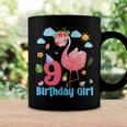 9Th Birthday Girls Flamingo 9 Years Old Tropical Flamingo Coffee Mug Gifts ideas