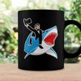 Abraham Lincoln Riding A Shark 4Th Of July Coffee Mug Gifts ideas