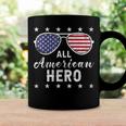 All American Hero Dad 4Th Of July Sunglasses Fathers Day Coffee Mug Gifts ideas