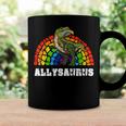 Allysaurus Dinosaur In Rainbow Flag For Ally Lgbt Pride V3 Coffee Mug Gifts ideas
