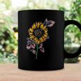 American Flag Sunflower Design Patriotic Usa Flag Sunflower Coffee Mug Gifts ideas