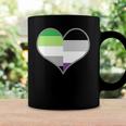 Asexual Aromantic Pride Flag Heart Nonsexual Equality Month Coffee Mug Gifts ideas