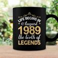 August 1989 Birthday Life Begins In August 1989 V2 Coffee Mug Gifts ideas