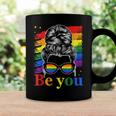 Be You Pride Lgbtq Gay Lgbt Ally Rainbow Flag Woman Face Coffee Mug Gifts ideas