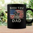 Best Shih Tzu Dad Ever American Flag 4Th Of July Father Day Coffee Mug Gifts ideas