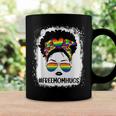 Black Womens Free Mom Hugs Messy Bun Lgbt Pride Rainbow Coffee Mug Gifts ideas