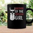 Brother Of The Birthday Girl Matching Birthday Outfit Llama Coffee Mug Gifts ideas