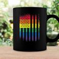 Distressed Rainbow Flag Gay Pride Rainbow Equality Coffee Mug Gifts ideas