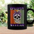 Epilepsy Warrior Skull Women Vintage Purple Ribbon Epilepsy Epilepsy Awareness Coffee Mug Gifts ideas