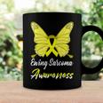 Ewings Sarcoma Awareness Butterfly Yellow Ribbon Ewings Sarcoma Ewings Sarcoma Awareness Coffee Mug Gifts ideas