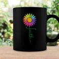 Faith Cross Flower Rainbow Christian Gift Coffee Mug Gifts ideas