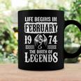 February 1974 Birthday Life Begins In February 1974 Coffee Mug Gifts ideas