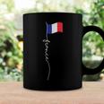 France Signature Flag Pole - Elegant Patriotic French Flag Coffee Mug Gifts ideas