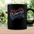 Freedom Liberty Happiness Red White And Blue Coffee Mug Gifts ideas