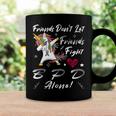 Friends Dont Let Friends Fight Borderline Personality Disorder Bpd Alone Unicorn Grey Ribbon Borderline Personality Disorder Bpd Awareness Coffee Mug Gifts ideas