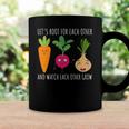 Funny Cute Lets Root For Each Other Vegetable Garden Lover Coffee Mug Gifts ideas