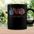 Funny Peace Love America Sunflower Hippie 4Th Of July Coffee Mug Gifts ideas