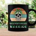 Gastroparesis Warrior Skull Women Vintage Green Ribbon Gastroparesis Gastroparesis Awareness Coffee Mug Gifts ideas