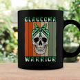 Glaucoma Warrior Skull Women Vintage Green Ribbon Glaucoma Glaucoma Awareness Coffee Mug Gifts ideas