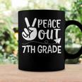 Happy Last Day Of School Retro Peace Out 7Th Grade Coffee Mug Gifts ideas