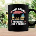 I Like Cows And Maybe Like 3 People Farm Farmer Cow Print Coffee Mug Gifts ideas