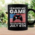 I Paused My Game To Celebrate July 4Th American Video Gamer Coffee Mug Gifts ideas