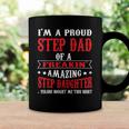 Im A Proud Stepdad Of A Freaking Amazing Fathers Day Coffee Mug Gifts ideas